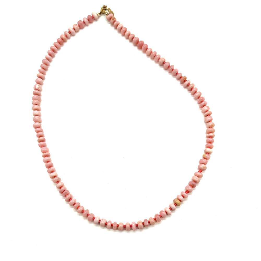 Peruvian Pink Opal Necklace - 18”