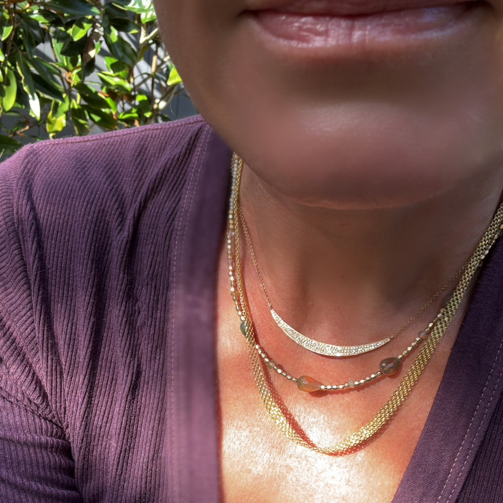 14K Gold Bismark Chain Necklace