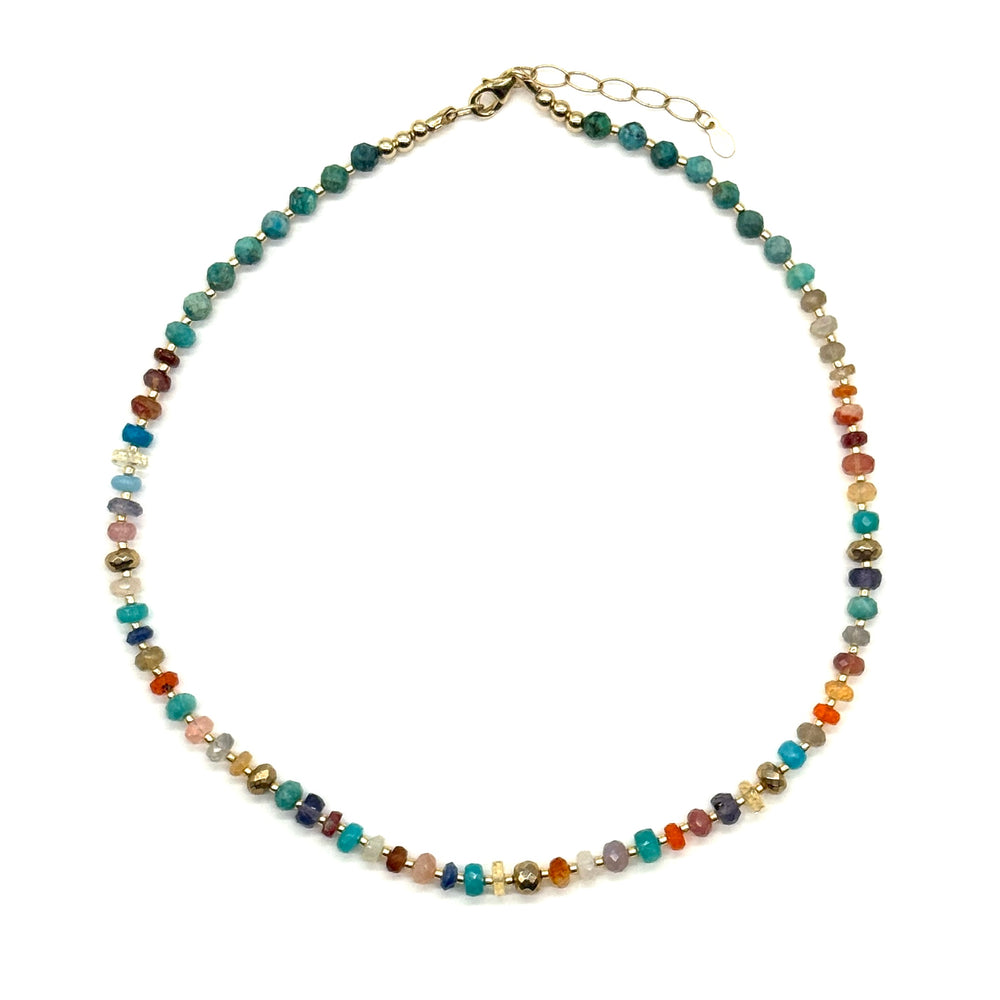 Multi-Stone Candy Necklace - 17.25"