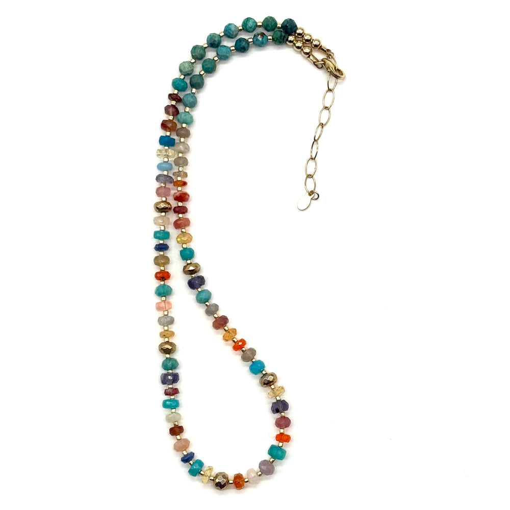 Multi-Stone Candy Necklace - 17.25"