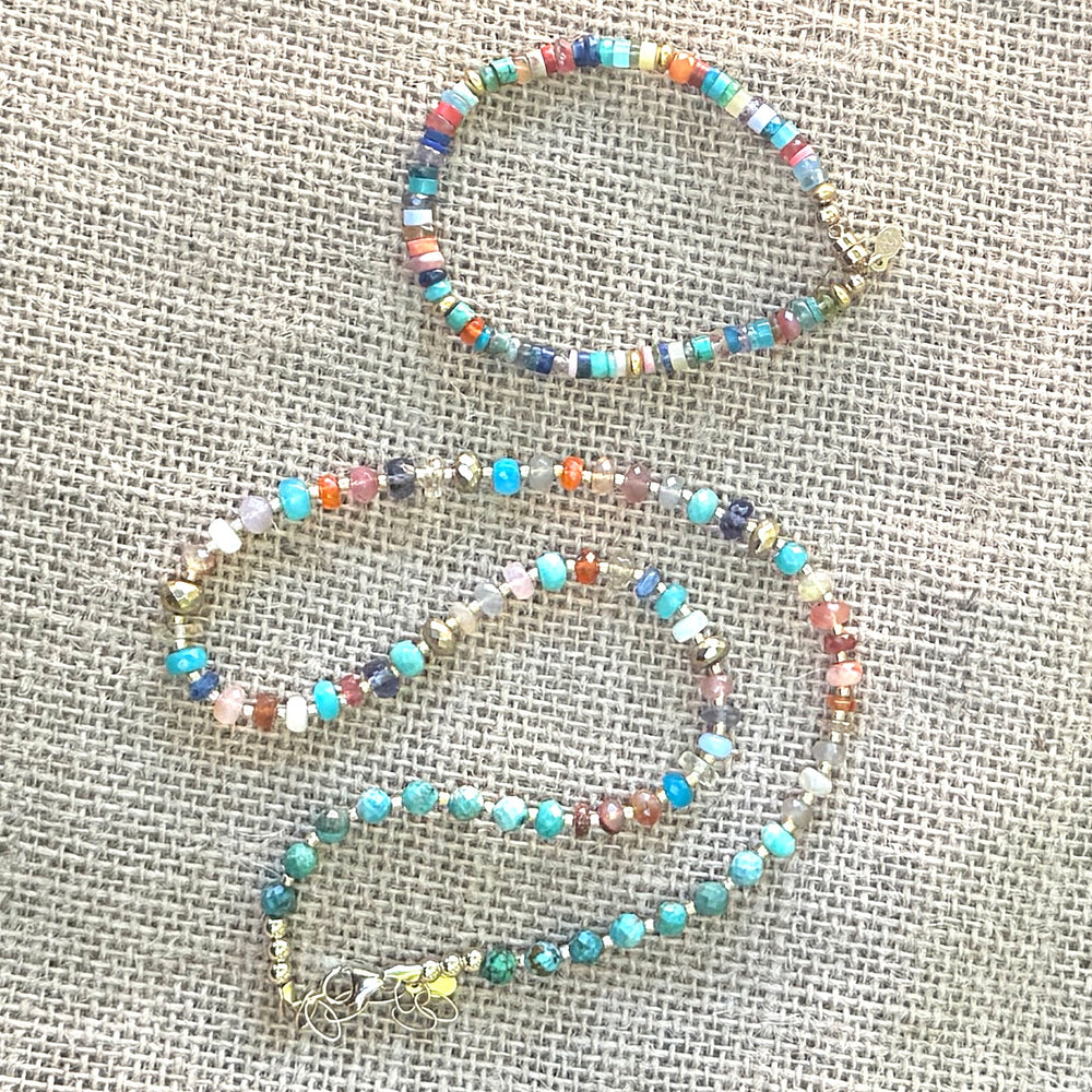 Multi-Stone Candy Necklace - 17.25"