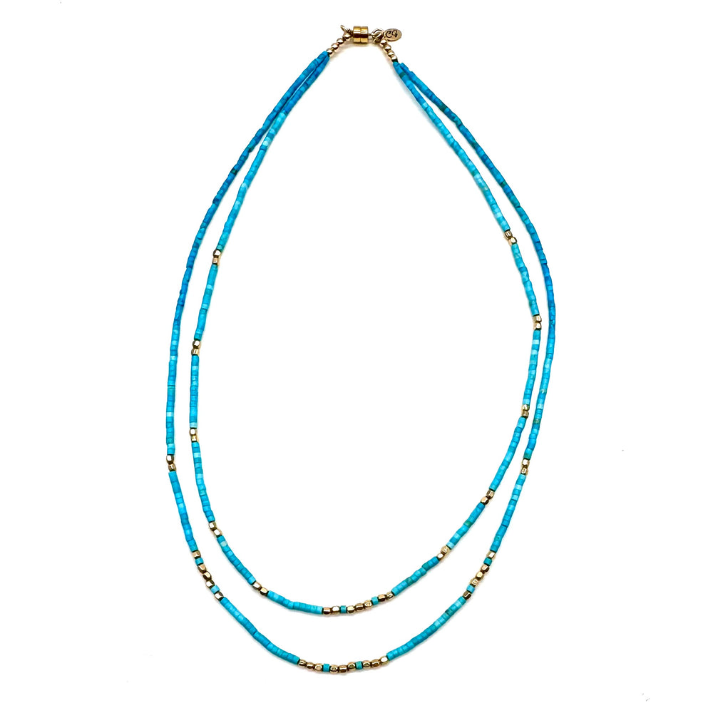 Double Strand Turquoise Necklace