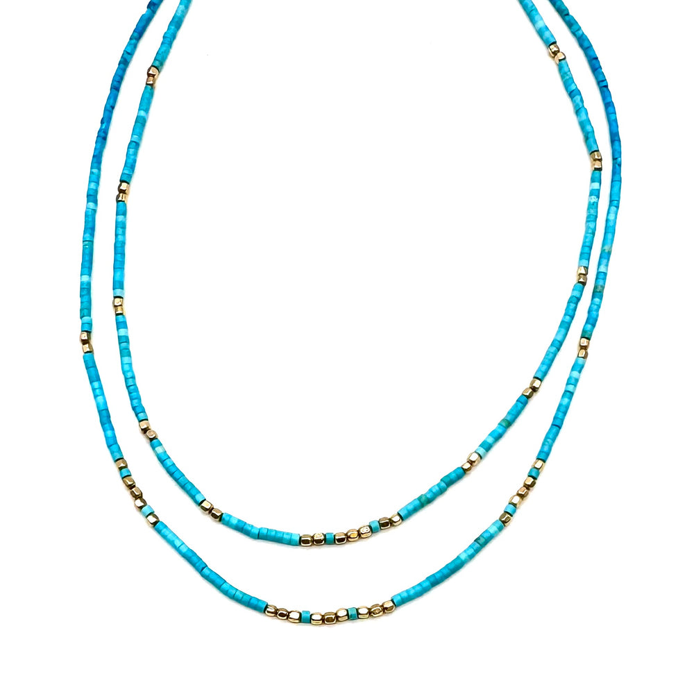Double Strand Turquoise Necklace
