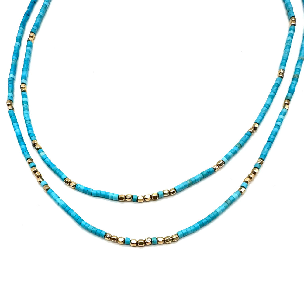Double Strand Turquoise Necklace