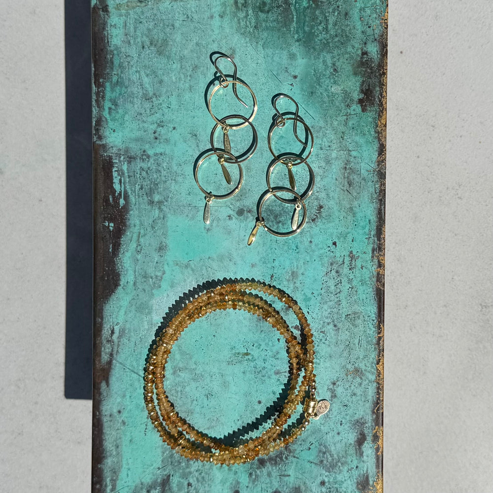 Linking Circles Dangling Earrings