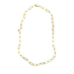 Gold Filled Fat Loop Paperclip Chain Necklace - 16”