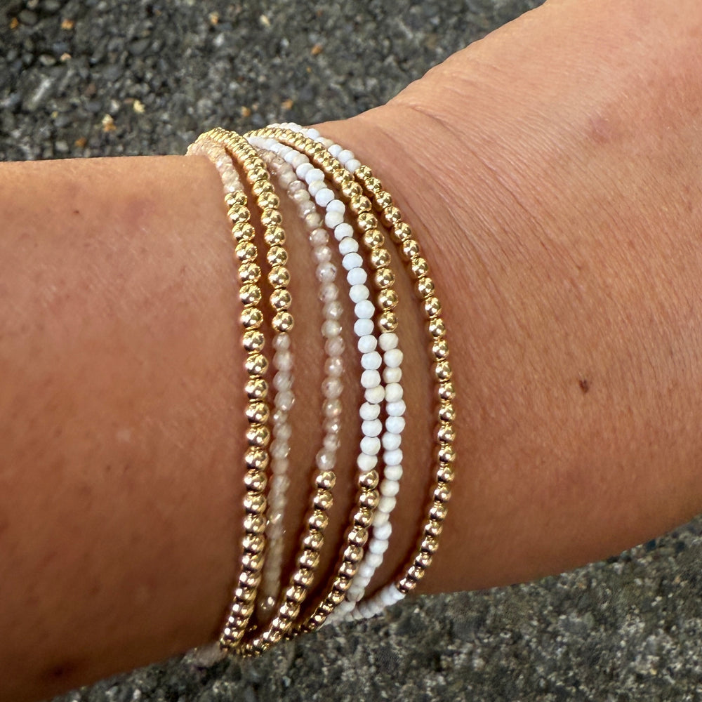 Triple Wrap Bracelet - White Turquoise