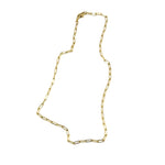 14K Gold Paperclip Chain Necklace -  16"