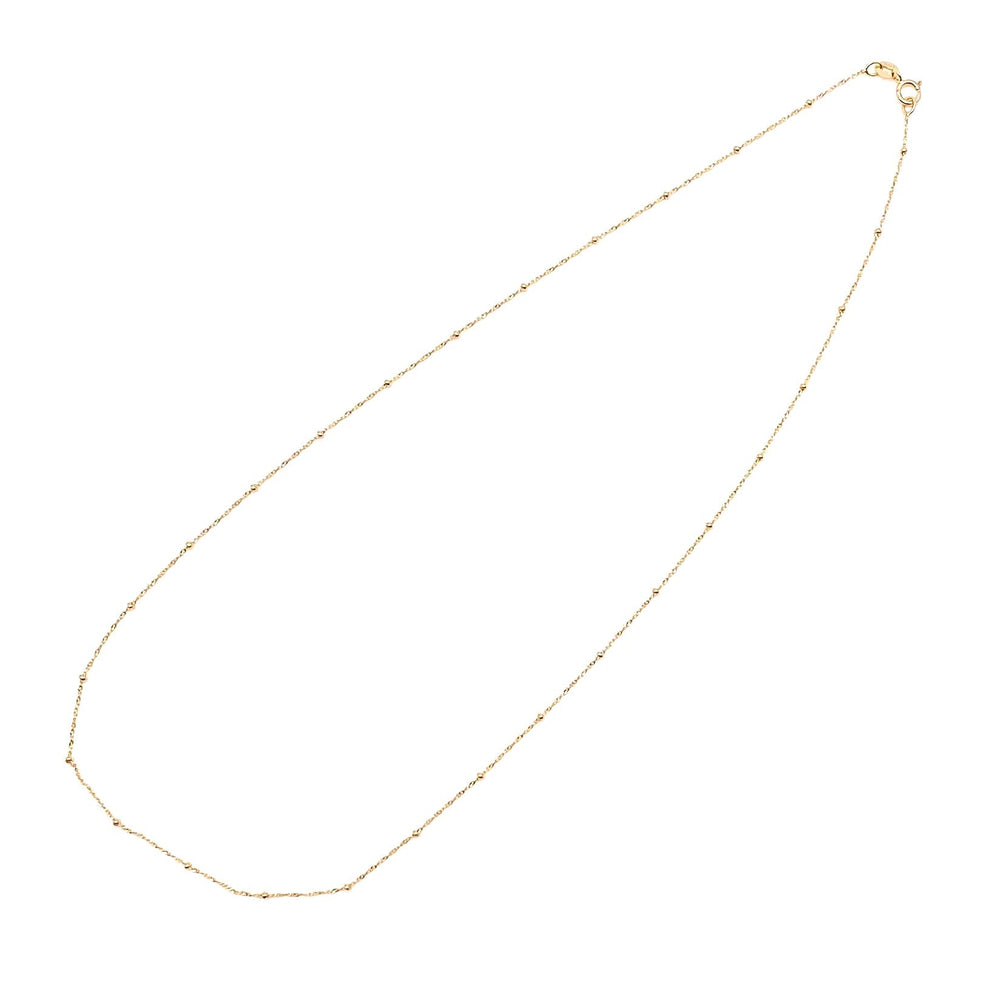 14K Gold Satellite Chain Necklace - 18"